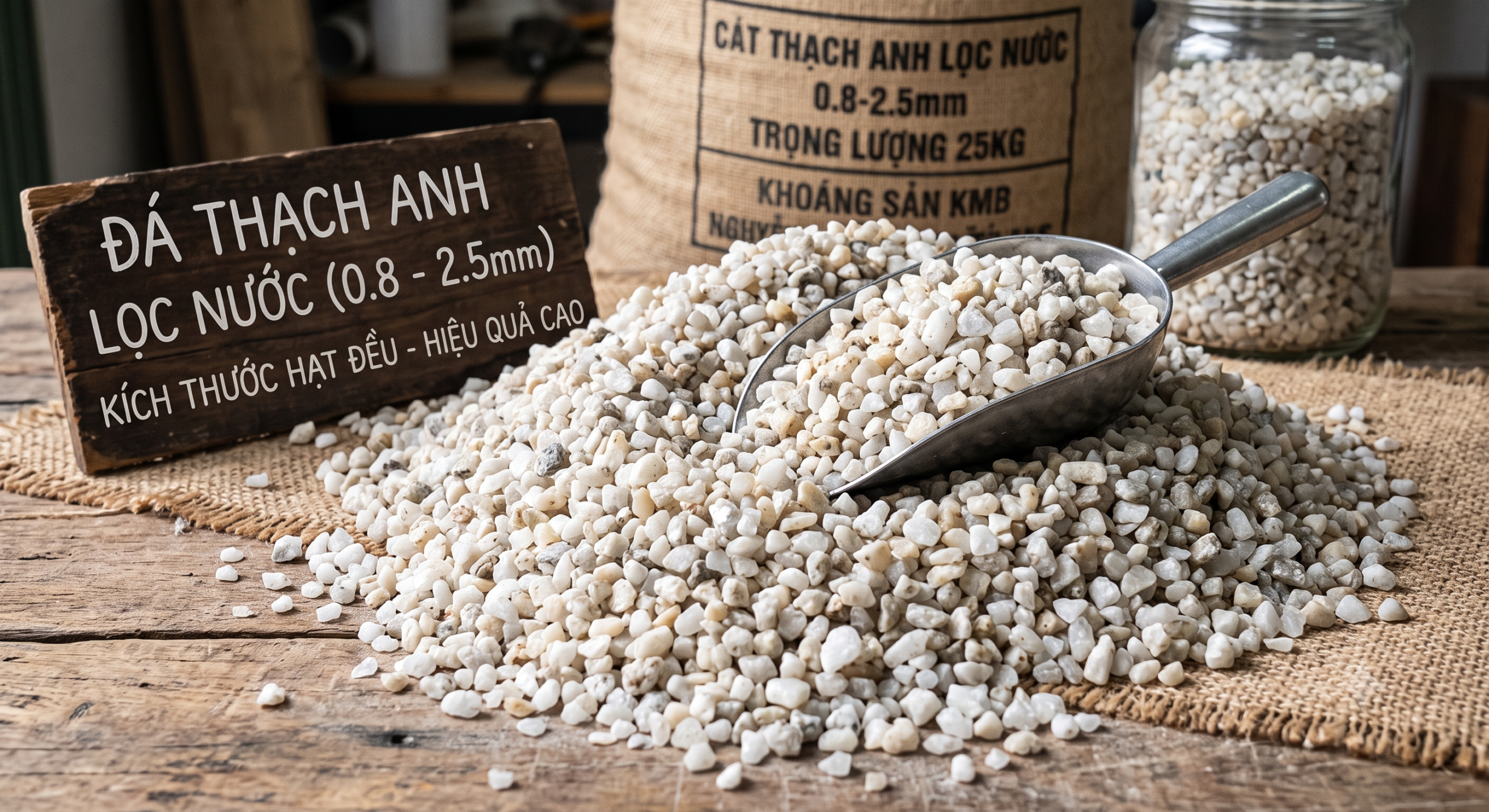 Đá thạch anh hạt lọc nước